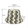 thumbnail image 2 of Women's Bucket Hats Female Fashion Double Sided Striped Plush Hat Imitation Basin Hat Autumn And Winter Warm Hat Male Hat, Women's Accessories Bucket Hats M, 2 of 4