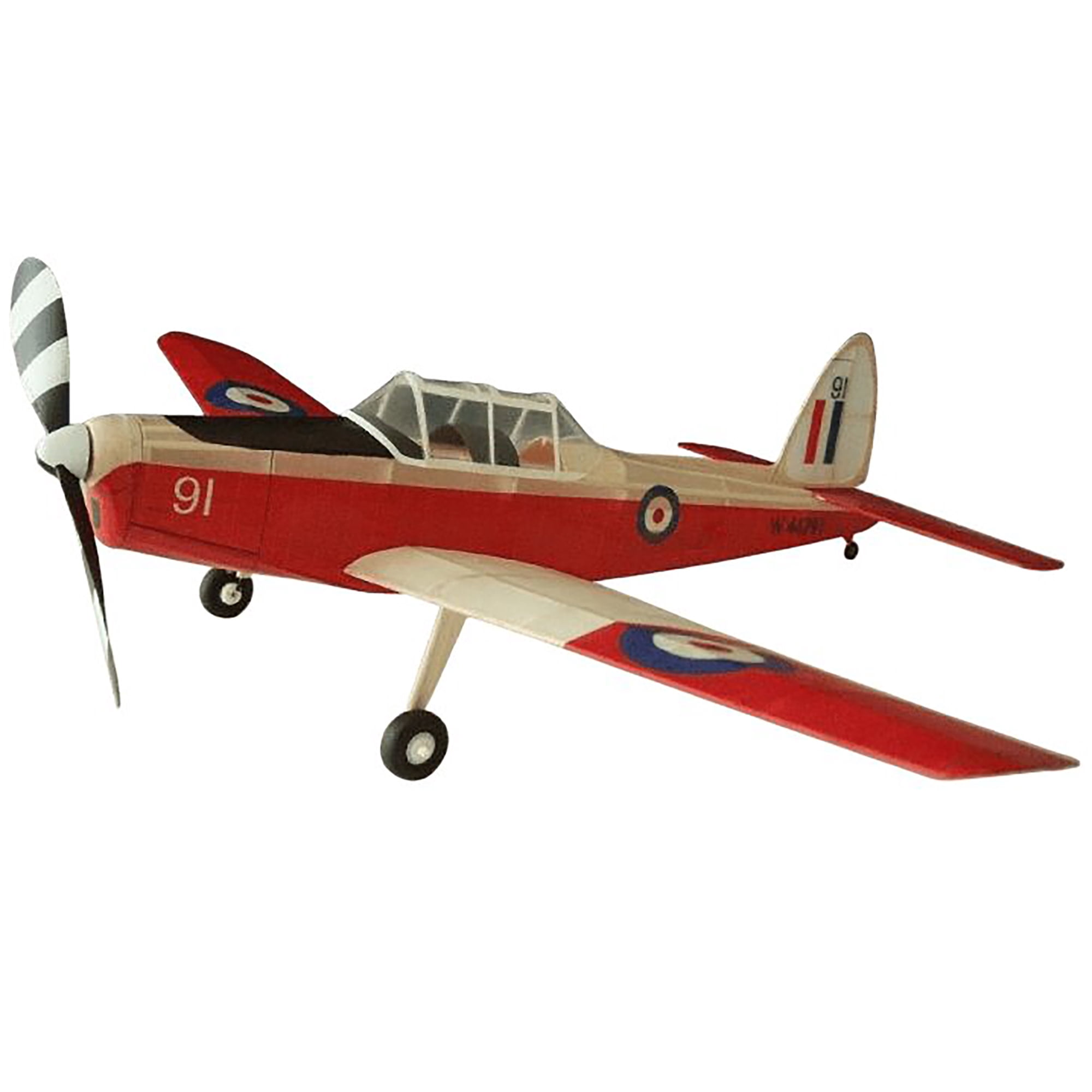 Guillow's: Flying Model Kit - DHC-1 Chipmunk - Classic Balsa Wood, DIY Plane Building, Laser-Cut Parts, Hobby Collectible, 1:24 Scale WWII Plane, 903