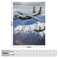 thumbnail image 4 of Fenyluxe Jet Fighter Throw Blanket for Couch Sofa Bed Office Decor All Seasons Gifts 50x60in, 4 of 6