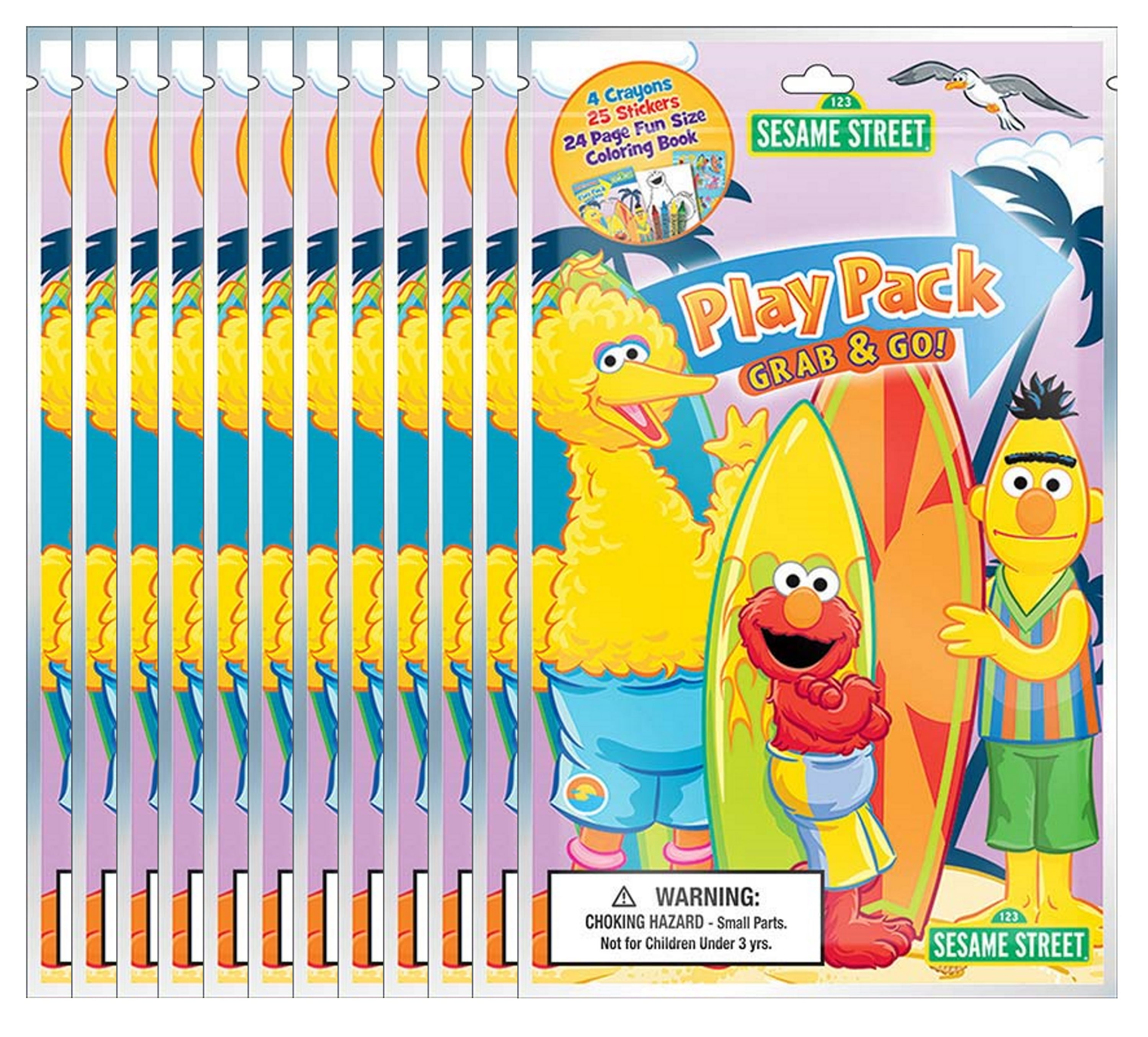 Sesame Street Grab & Go Play Packs (Pack of 12)