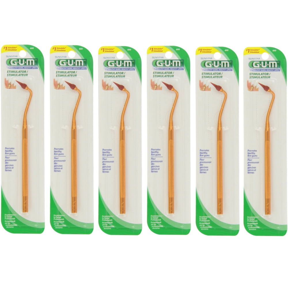 6 Pack GUM Gum Stimulator 600R,1 Each