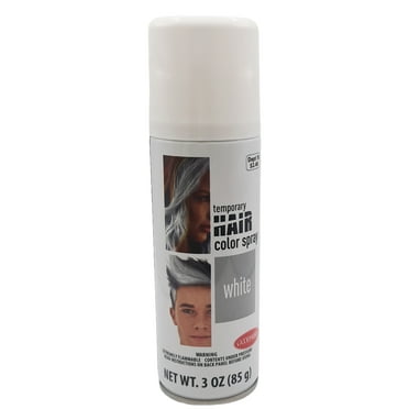 Goodmark Halloween Temp Hair Color Spray Makeup, White, Adult, Net Wt. 3oz