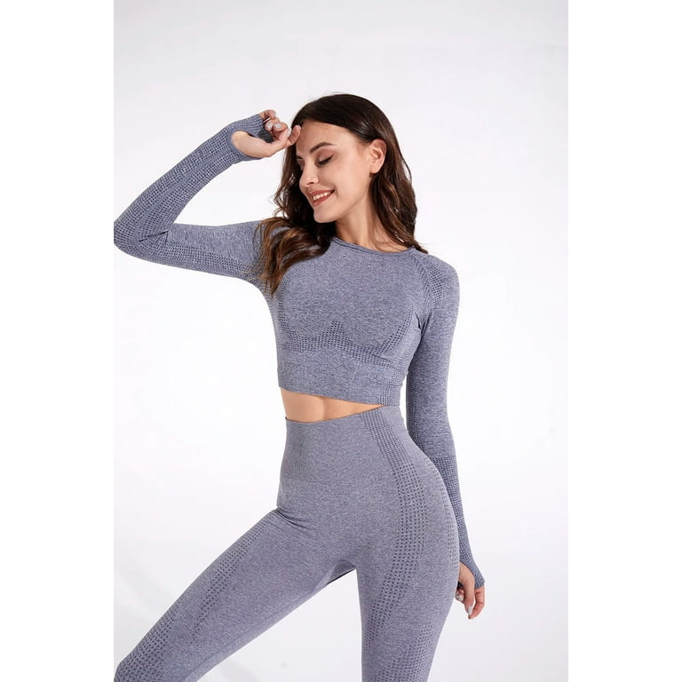 2/3/5PCS Seamless Women Yoga Set Workout Sportswear Gym Clothing