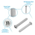 thumbnail image 3 of Uxcell Phillips Pan Head Screws, 15 Pack M5-0.8 x 40mm 304 Stainless Steel 18-8 Full Thread Pan Head Machine, 3 of 7