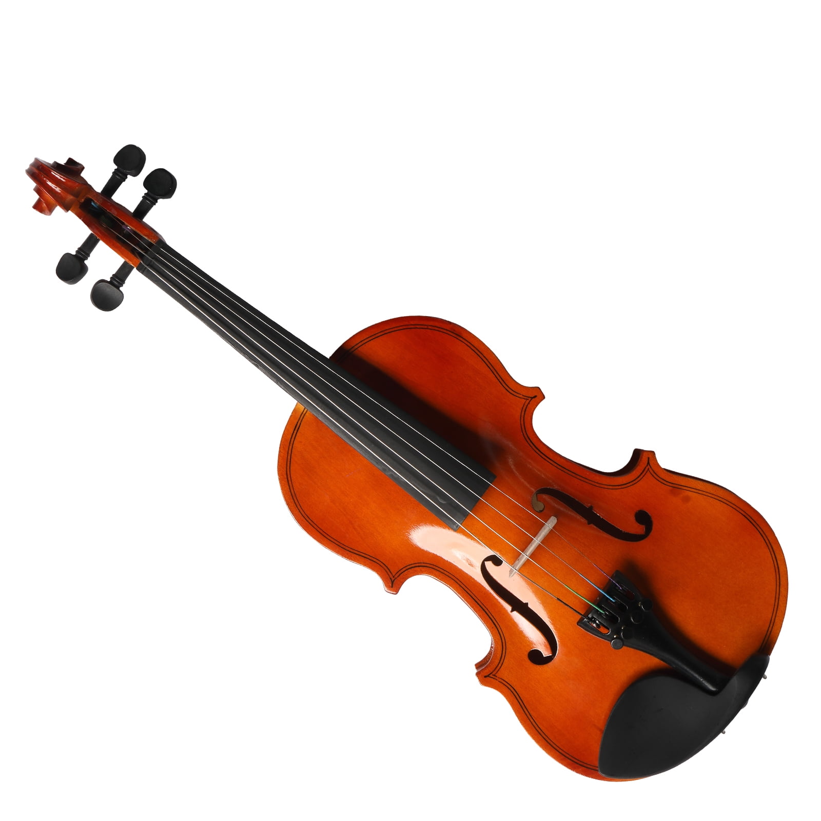 GV100 1/8 Acoustic Solid Wood Violin Case Bow Rosin Strings Shoulder Rest Natural