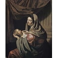 thumbnail image 2 of Van Bylert, Jan 26x31 White Modern Wood Framed Museum Art Print Titled - Madonna and Child, 2 of 4