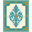 Turquoise, Pattern 3, variant on ODIKA 2x3 Machine Washable Non-Slip Area Rug, Tile with Decorative Edge Trim High Traffic Rug, Ivory, 571351