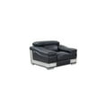 thumbnail image 5 of Titan Furnishings Genuine Italian Leather Upholstered Sofa Set in Black, 5 of 24