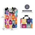 thumbnail image 2 of Yayeee Freestanding Laundry Hamper with Handle Collapsible Large Storage Basket for Clothes, Colorful Jars, 2 of 7