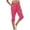#0212-Hot Pink, variant on Karight Capri Pants for Women Drawstring High Waisted Capri Joggers Lightweight Casual Crop Wide Leg Yoga Pants with Pockets