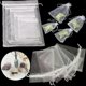 thumbnail image 1 of 25/50 unidades de bolsitas blancas de organza para regalos de fiesta, bodas y Navidad, con cordón ajustable., 1 of 5