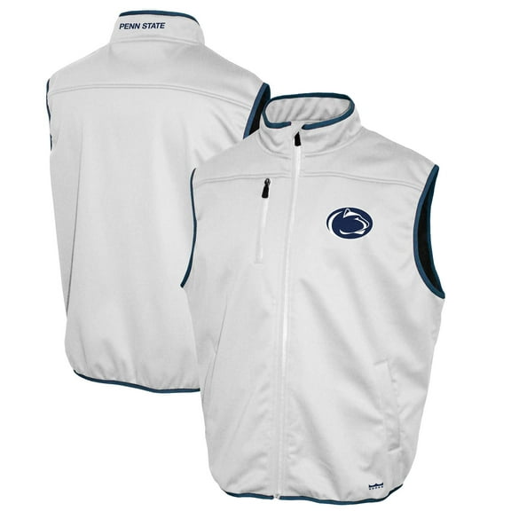 Men's Franchise Club White Penn State Nittany Lions Softshell Full-Zip Vest