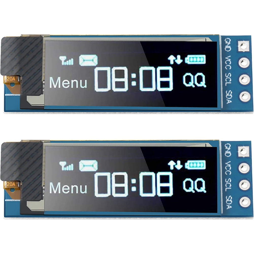 0.91" SSD1306 128X32 SPI OLED Module White Graphic Display for Arduino DC 3.3-5V 