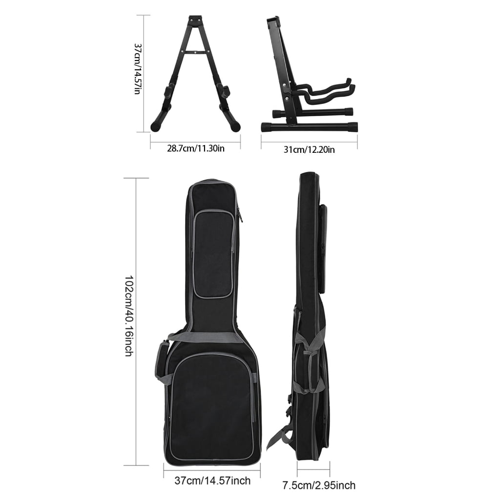 Travel Friendly Guitar Bag with Easy Installation Oxford Fabric and Iron Texture