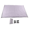 thumbnail image 1 of Toldo vela rectangular de color gris tierra con protección UV para patios, jardines, piscinas y jardines, 1 of 8