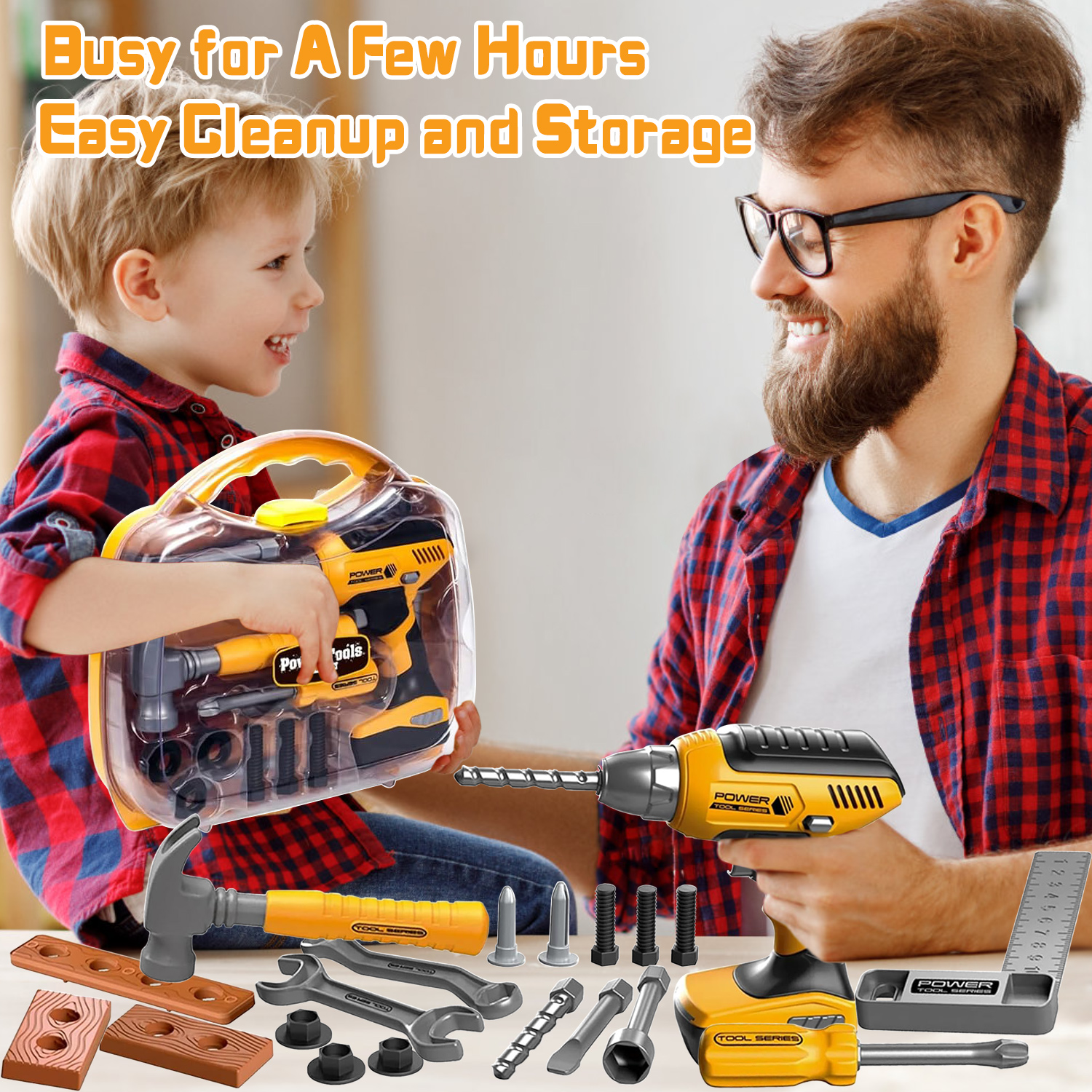Rirool Kids Tool Set with Electronic Drill - 37 Pieces photo 6