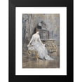 thumbnail image 2 of Josef Arpád Koppay 14x18 Black Modern Framed Museum Art Print Titled - Portrait of a Young Woman with Sheet Music (1892), 2 of 5