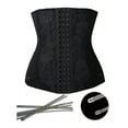 thumbnail image 2 of FANNYC Waist Trainer For Women Workout Body Shaper Waist Cincher Girdle Trimmers Slimming Underbust Corset Tummy Control Shapewear,Black/Apricot, 2 of 5