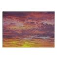 thumbnail image 3 of Sky Cutting Board, Sunset Photography with Clouded Weather Tropical Scenic Hawaii Tranquility, Decorative Tempered Glass Cutting and Serving Board, Small Size, Coral Dried Rose Orange, by Ambesonne, 3 of 5