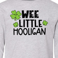 thumbnail image 4 of Inktastic St. Patrick's Day Wee Little Hooligan with Clovers Long Sleeve Youth T-Shirt, 4 of 5