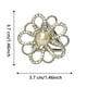 thumbnail image 4 of Minnieouse Bufanda anillo elegante chal Clip bufandas broche galvanoplastia aleación cierre titular Heronsbill estilo regalos para mujer joyería Ropa, zapatos y accesorios Miscelánea plata, 4 of 6