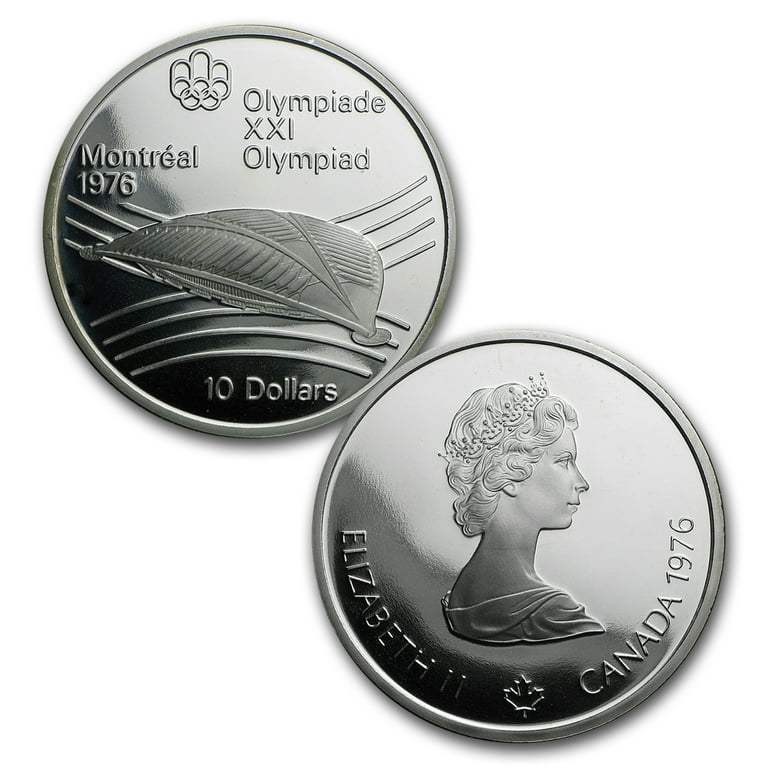 1976 Canadian Olympic Coins 4枚セット 1976 Canada Series VII Olympic Silver 4 Coin Set in OGP - 2x