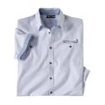 thumbnail image 1 of Atlas For Men - Camisa West Island de Rayas para Hombre (Azul, Blanco), 1 of 2