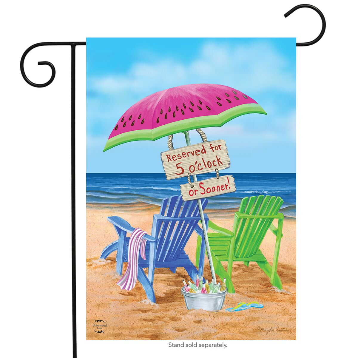 Beach Bum Garden Flag - Walmart.com