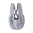 thumbnail image 1 of Bolsa de transporte para mascotas, multifunción, suave, ajustable, práctica, para viajes, para gatos, mascotas pequeñas, para vacaciones al aire libre Gris, 1 of 8