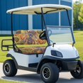 thumbnail image 3 of Binienty Floral Bee Club Car Golf Cart Seat Cover 2 Piece Stretchy Non-Slip Golf Cart Seat Cover UV Protection Universal Golfcart Accessories for Seats, 3 of 8