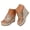 Orange, variant on Women's Wedge Platform Sandals 2025 Bohemian Rhinestone Espadrilles Slides Summer Beach Shoes
