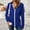 Blue, variant on YLOMAY Women's Solid Color Casual Hooded Coat, Long Sleeve Comfy Loose Jackets Tops Full Zip Going Out Clothes with Pockets up to 45% Off