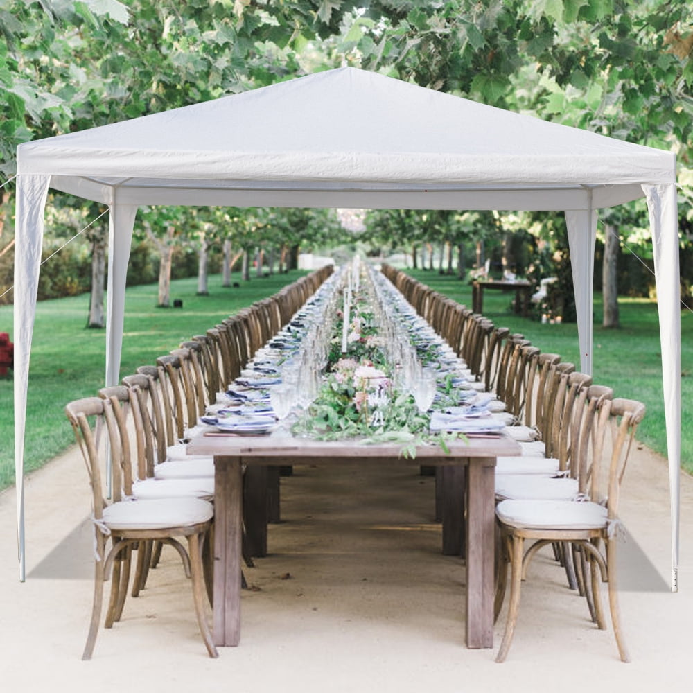 Details about   10 x 10 Ft White Canopy Party Tent Gazebo Wedding Tent Cater Events Outdoor Use 