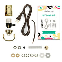 Floor Lamp Making Kit - Repair or Rewire Lamps with All Premium Essential  Parts, 10 Inch Harp and Extra Long 12 Foot Cord Included (Silver) -  Wholesale Craft Outlet