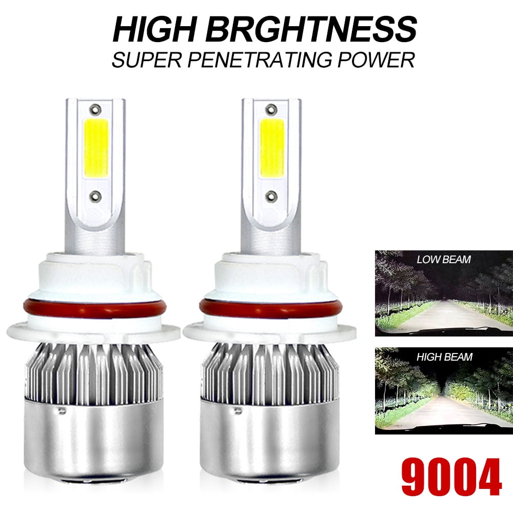 9004 HB1 LED Headlight Kit 1700W 255000LM Conversion Light Bulbs White 6000K HID 