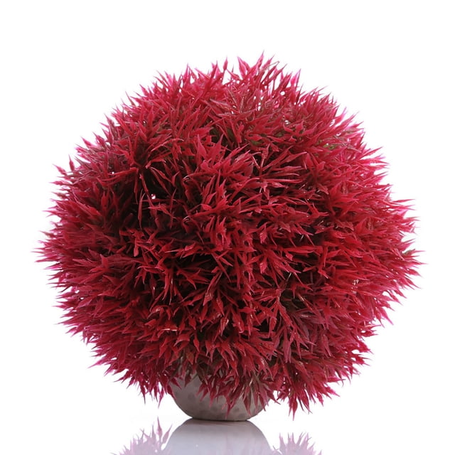 Flores artificiales para decoración de acuarios, paisajes, decoración de césped, bolas de césped.