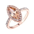 thumbnail image 2 of YYKihy Champagne Diamond Ring Elegant Rhinestone Ring Rose Gold Jewellery Rings Women Fashion Full Diamond Zircon Rings For Women Size 6 10, 2 of 6