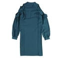 thumbnail image 2 of bar III Womens Cold Shoulder Shirt Dress, Blue, XX-Small, 2 of 2
