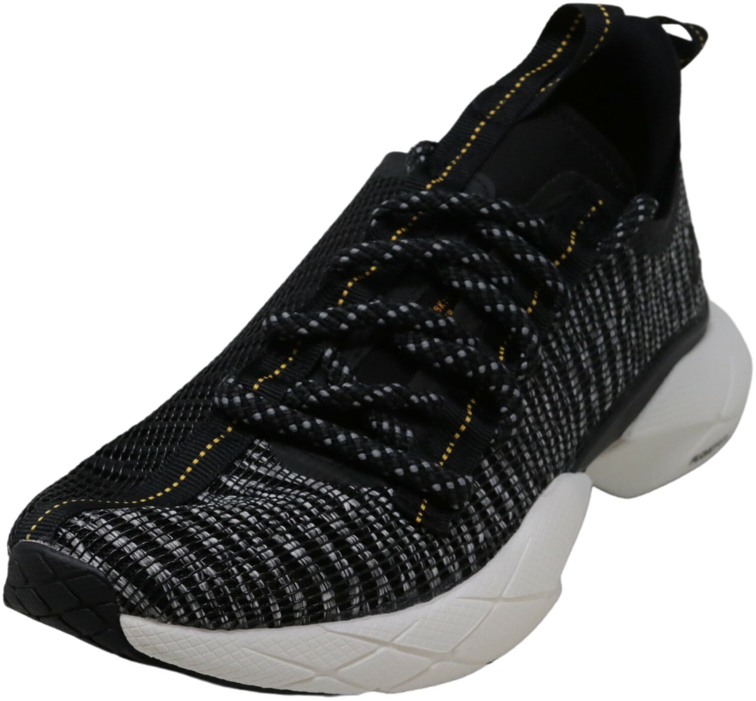 mens black trainers white sole