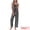 Jet Black, variant on DARING DIVA Women's Satin Loungewear Leopard Print Cami Spaghetti Pajama Sets S Gold