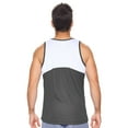 thumbnail image 3 of Expert Brand USA-Made Men's Oxymesh™ Athletic Tank Top, Graphite/White, XXL, 3 of 4