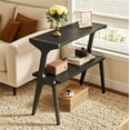 thumbnail image 1 of Fnova Table d'Extrémité Étroite Tables d'Appoint Modernes Table de Canapé en Bois avec Tablette de Rangement, Table de Chevet Style Ferme, Assemblage Facile, Table d'Angle, Table à Boissons pour Salon, Chambre, Table de Nuit, 1 of 15