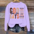 thumbnail image 1 of WILLBEST hoodie Women's Trendy Pullover Hoodie Letter Print Round Neck Top For Fall & Winter fruit  jacket, 1 of 3