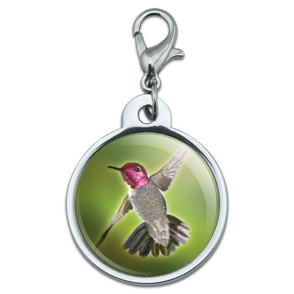 Anna's Hummingbird - Bird Small Metal ID Pet Dog Tag