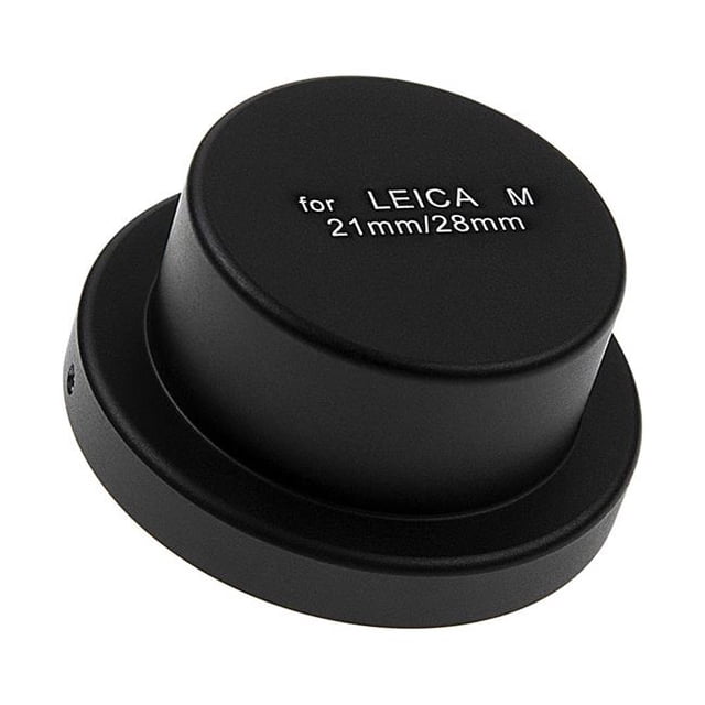 Fotodiox Cap-Rear-LM-DpBlck Metal Deep Rear Lens Cap for Leica M 21 mm & 28mm Wide Angle Lenses, Black