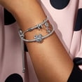 thumbnail image 3 of Pulsera de plata de ley 2023 100% para mujer, joyería de Color, regalos de amistad, 925, 3 of 4