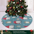 thumbnail image 6 of FMSHPON Watercolor Scandinavian Gnomes Xmas Christmas Tree Skirt Stand Mat for Holiday Party Decoration Indoor Outdoor 36 inches, 6 of 6