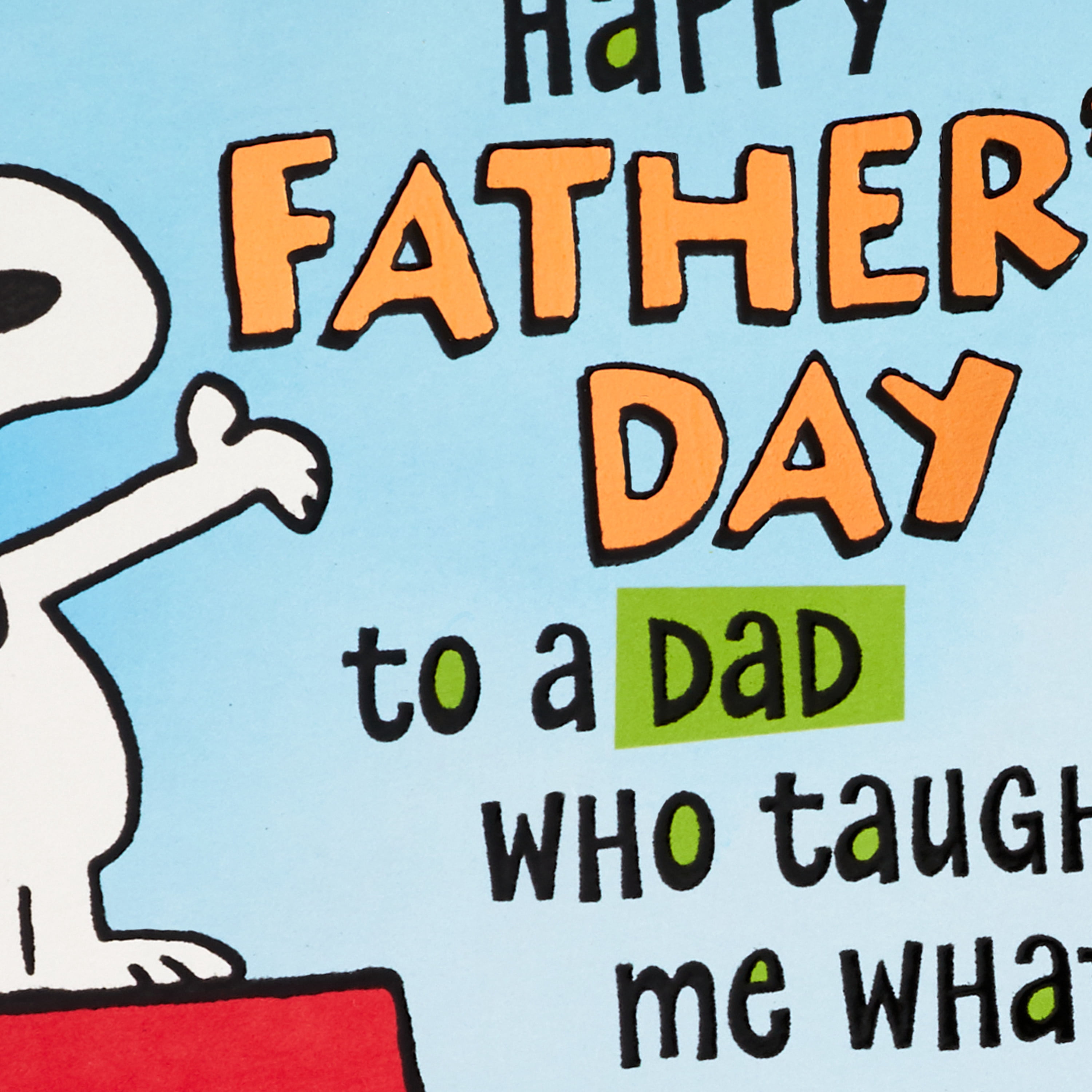 Hallmark Father's Day Card, Peanuts Snoopy Design, Greeting Card