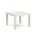 thumbnail image 2 of East West Furniture Weston 7-piece Wood Dining Table and Chair Set in White, 2 of 5