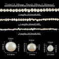 thumbnail image 2 of 110pcs 3 Sizes Freshwater Pearl Beads Natural Cultured Irregular Pearl Genuine Real Gemstone Bead with Holes, 2 of 9